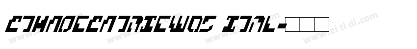 EthnocentricW05 Ital字体转换